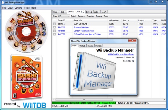 WiiBackupManager 0.3.6 beta 1-Nintendo Wii