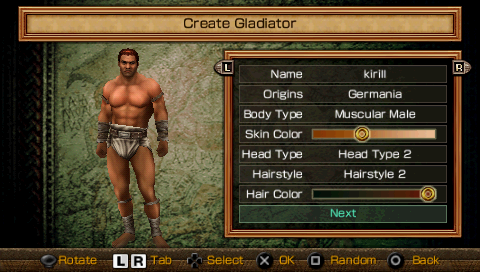 Gladiator Begins /ENG/ [ISO] PSP